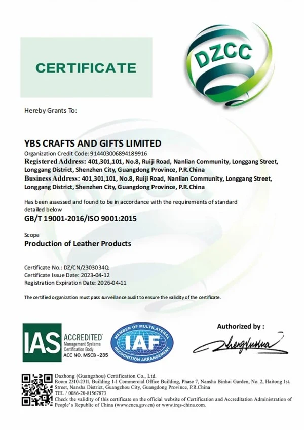 ISO Certification ISO Certification